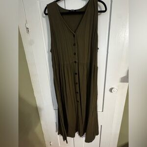 Madewell Forest Green dress